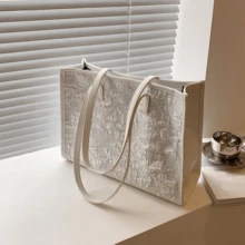 Túi Tote Đeo Vai In Hình Toàn Thân Thời Trang Cho Nữ, Quà Tặng Ngày Của Mẹ Cho Mẹ Túi Tote In Chữ Cổ Điển Túi Đeo Vai Sức Chứa Lớn Túi Đeo Hông Hoàn Hảo Để Đi Làm Túi Đi Học, Túi Tote Đi Học, Ba Lô Quay Lại Trường Học, Sức Chứa Lớn - Nhiều màu - Xem 6
