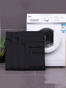 6/3/1件，黑色网袋洗衣袋家用机洗衣服洗衣袋，内衣文胸洗衣袋，洗衣网袋套装拉链，春季，简约，夏季上衣 - 彩色 - 查看 10