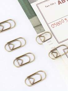 miwoo 50pcs Solid Paper Clip, Minimalist Iron Mini Nonskid Paper Clip For Office, School Back To School,Back To School,School Supplies