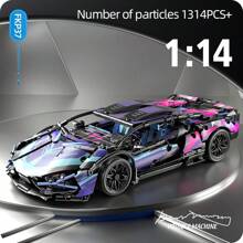 Race Cars Building Sets MOC Remote Control Building Blocks Cool Collectible Model Car Kits Building Toys - No Original Box - View 9