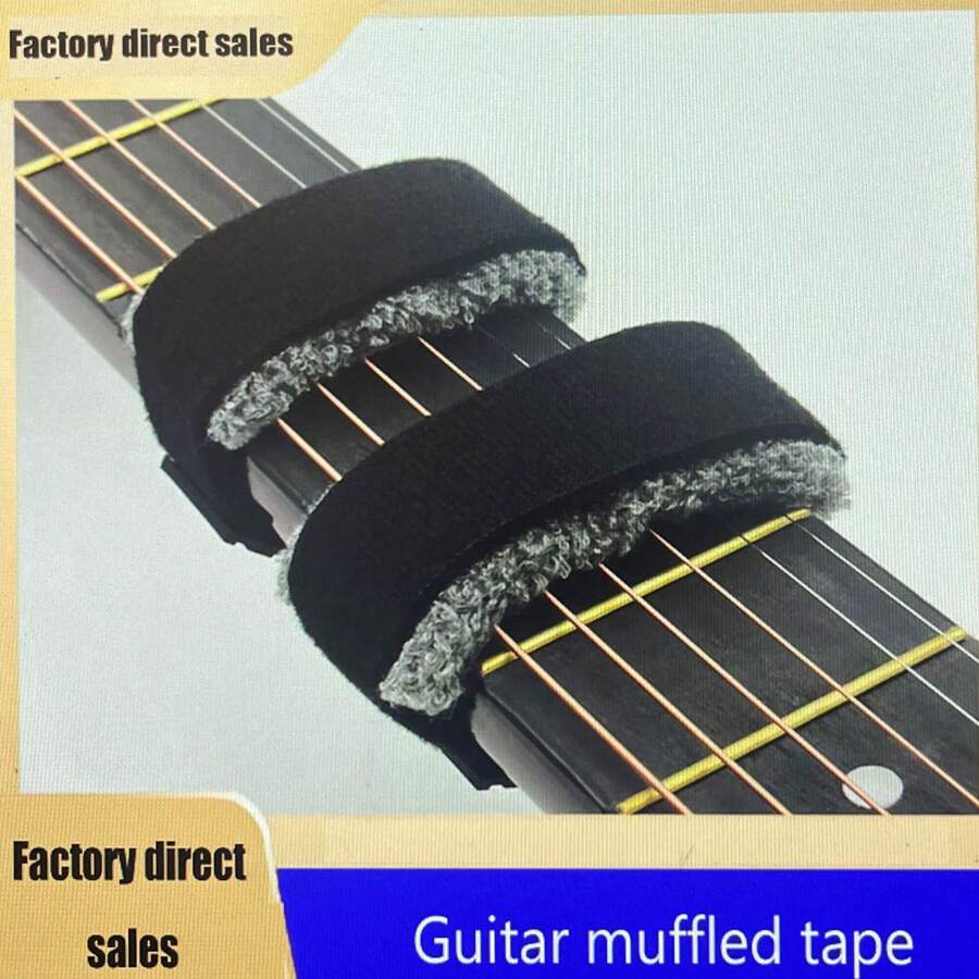 Gitarren Dämpfungsband, Geräuschunterdrückung für Bass und Elektro Gitarre, Gitarren Dämpfungsband, Harfengurt