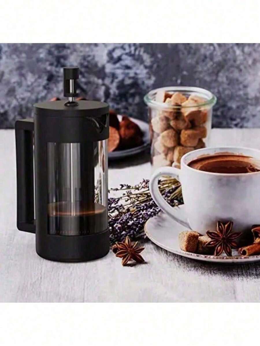 French Press Coffee Maker, Camping Plastic Glass French Coffee Press