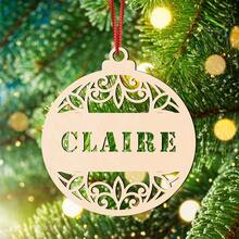 1 件，定制名称圣诞木制品，定制圣诞装饰品，定制圣诞礼物，送给朋友的礼物，定制个性化装饰板，客厅装饰品，卧室装饰品，圣诞装饰品 - 原木色 - 查看 7