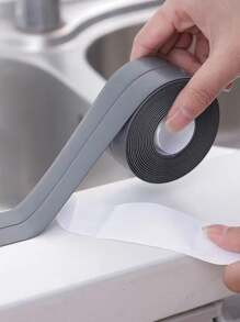 1PC Waterproof Mildew-Proof Toilet Caulk Strip, Self-Adhesive Sealing Tape For Kitchen Bathroom, Bathroom Waterproof Tape To Avoid Wet, Kitchen Sink Beautiful Seam Stickers Bathroom Decor Summer