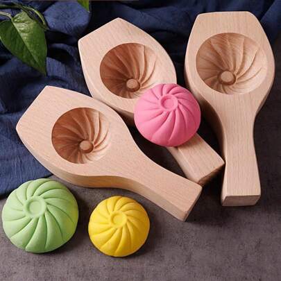Beechwood Steamer Mold/Bun Mold, Homemade Bread/Buns/Baozi/Dumpling DIY Baking Mold Kitchen Accessories