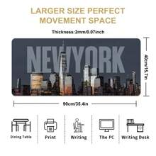 1 miếng lót chuột New York mát mẻ, miếng lót chuột chơi game lớn, nhiều kích cỡ, bàn phím, thảm cao su chống trượt, miếng lót chuột văn phòng, phụ kiện bàn làm việc, miếng lót chuột để bàn cho trường học, văn phòng, quà tặng cho bạn bè, gia đình - Nhiều màu - Xem 11