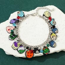 1 pieza Brazalete de personalizado con Dragon Ball, personaje de anime El Rey Mono Saiyan de súper sangre caliente, adecuado para uso diario