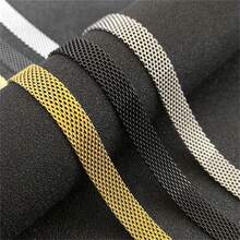 Collar de cadena de malla plana para mujer y hombre, collar de hueso de acero inoxidable dorado/plateado/negro, collar, collar, collar, collar, joyería, regalo de boda y festividades