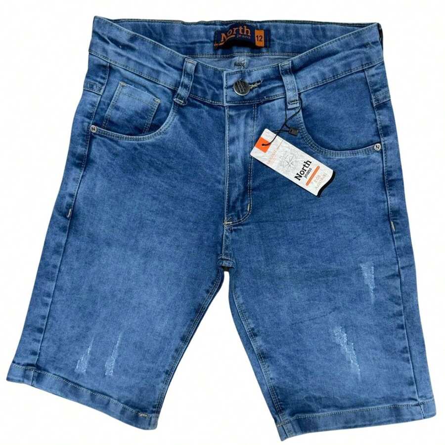 Youth Denim Shorts For Boys - Màu xanh lam - Xem 1