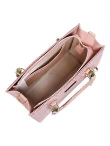 LORENA VITORIA CASUAL WOMEN'S BAG ORIGINAL CROSSOVER STRAP BAG NEW - 乾枯玫瑰色 - 查看 5