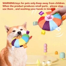 1 Pc Color Random Plush Squeaky Dog Toy - Cartoon Pattern, Interactive No-Battery Sound Toys For All Breeds, Puppy Play And Training Game Accessory