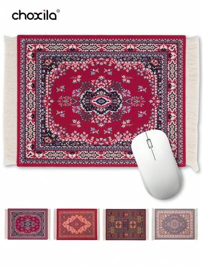 choxila 1pc Carpet Mouse Pad, Rug Mouse Pad, Turkish Style Carpet Mousepad, Computer Mouse Pad, Desk Accessories Back To School Gaming Mouse Pad Desk Accessories Office Supplies Office Office Desk Accessories Mouse Pad For Desk