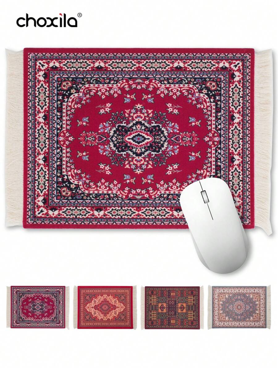 choxila 1pc Carpet Mouse Pad, Rug Mouse Pad, Turkish Style Carpet Mousepad, Computer Mouse Pad, Desk Accessories Back To School Gaming Mouse Pad Desk Accessories Office Supplies Office Office Desk Accessories Mouse Pad For Desk - Mouse Pad - View 1