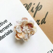 1 Giá đỡ điện thoại có thể gập lại thiết kế hoa ngọc trai tinh tế, Giá đỡ điện thoại sáng tạo - Nhiều màu - Xem 10