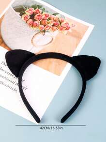 Leopard Print Ear Decor Headband - Multicolor - View 8