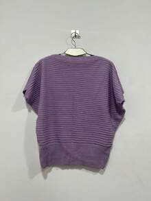 Blogger Style Crop Top In Modal Yarn, 2024 - Màu Lilac Tím - Xem 2