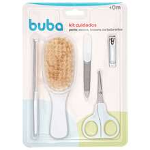 Baby Hygiene Care Kit 5 Pieces Scissors, Nail Clippers, File, Comb And Brush Buba - 白色 - 查看 1