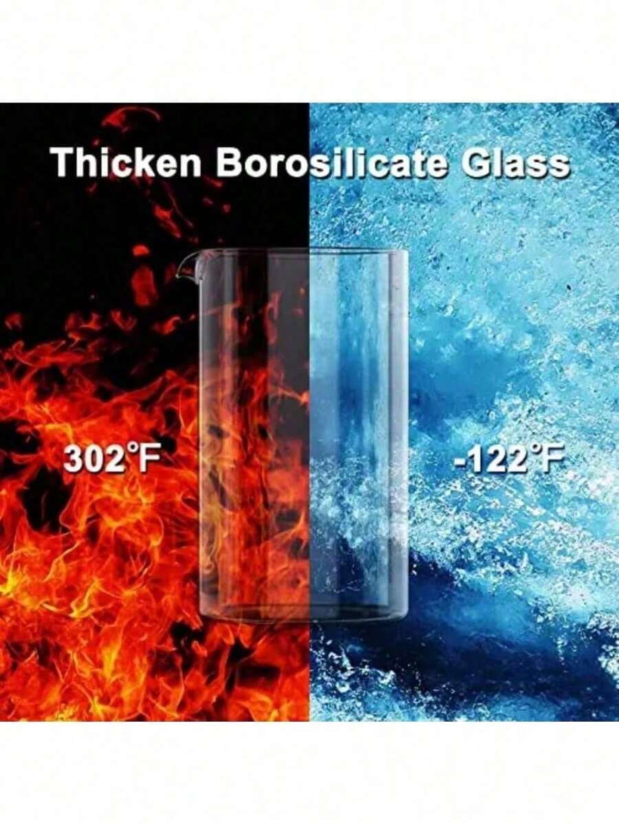 French Press Coffee Maker, Camping Plastic Glass French Coffee Press