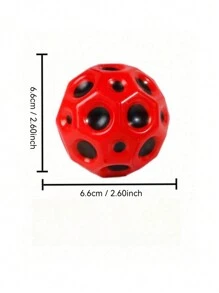 1pc Anti-Gravity Moon Bounce Ball, 70mm Flexible High Bounce Fidget Stress Relief Toy