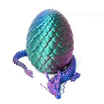 Decoración de Halloween Huevo sorpresa de dragón impreso en 3D, Juguete para escritorio tipo fidget de dragón ejecutivo, Decoración de Halloween, Regalo de Pascua, Decoración del hogar, Juguete antiestrés para adultos (El dragón interior no tiene barba), Dragón, Huevo de dragón, Impreso en 3D, Libro de dragones, Juguete antiestrés, Juguetes sensoriales, Dragón, Impreso en 3D, Dragón impreso en 3D