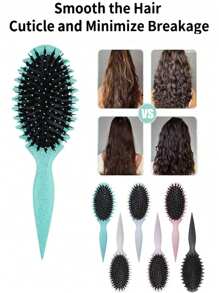 新款卷发刷，最新款野猪鬃毛发刷造型刷，女士和男士卷发刷，卷发刷，减少拉扯和卷发分离，用于塑造明确的卷发和吹出梳理，适合所有风格和所有女士风格的卷发脱毛、面部脱毛、毛发修剪器、毛发修剪器、理发用品、理发、包、整理器、存储、发夹、发饰