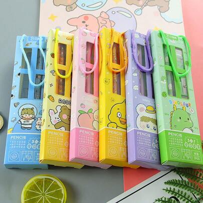 5pcs Stationery Gift Set For Students & Kids, Birthday Gifts And Rewards