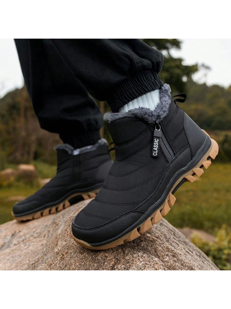 Scarpe da uomo invernali Nuovi stivali militari alti Foderato in