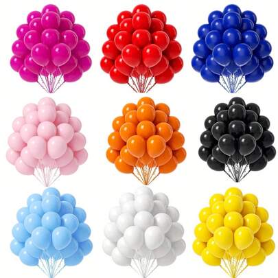 20/50pcs 5 Inch Multicolor Party Balloons For Theme Party Decorations, Wedding, Birthday Party Supplies Or Arch Decorations - Helium Quality, Back To School Valentine Day