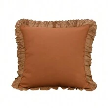 1 pièce Taie d'oreiller avec bordure de velours brodée, sans rembourrage, style minimaliste pour le salon, le canapé, la chambre à coucher, la décoration de fête - Multicolore - Voir 16