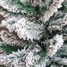 Snowy Christmas Tree 1.80m Large Full Fat Premium Luxury Green White Artificial Snow - 內華達州 - 查看 5