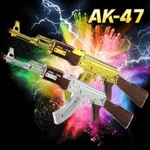 Nice Goldden Silvery Toy Gun , Electric Gel Ball Blaster/Foam Blaster, Modes Automatic Splatter Gel Ball Blaster, Rechargeable Splat Blaster(Without Water Beads) - 金色 - 查看 2