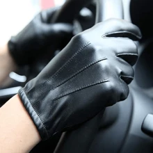 2/1 Pair Of Unisex Touch Screen Gloves For Winter Driving, Warm Wrist Gloves - Pleated - View 3