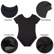 Ballet Leotard For Ballerina Costumes Ballet Outfit With Tights - Black - View 4