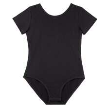 Ballet Leotard For Ballerina Costumes Ballet Outfit With Tights - Black - View 2