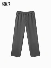 SEMIR Quần làm việc ống đứng có sưởi ấm cho nam, kháng khuẩn, dáng rộng, mùa đông - Xám - Xem 5