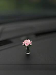 1 件装精美玫瑰汽车中控台车窗后视镜装饰迷你汽车配件 - 均碼 - 查看 13