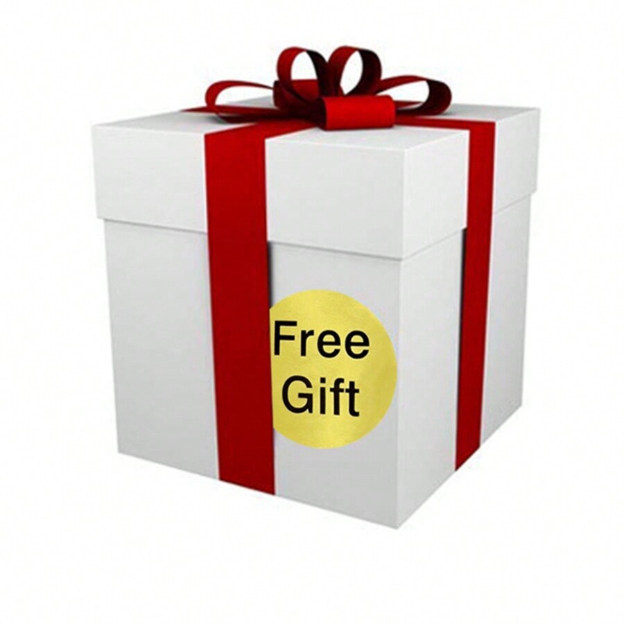 TYFYO 500pcs/Roll Gold Free Gift Stickers 1inch Round Thank You Sticker