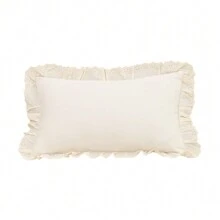 1pc Velvet Embroidered Trim Cushion Cover, Excluding Pillow Insert, Minimalist Style For Living Room, Sofa, Bedroom, Party Decor