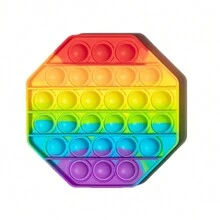 1PC Dinosaur Pop Fidget Toys, Bộ đồ chơi khủng long Popper cầu vồng bằng silicon, Đồ chơi bóp cảm giác giúp giảm căng thẳng cho người lớn, Túi đựng quà, Quà tặng tiệc sinh nhật, Kiểu dáng và màu sắc ngẫu nhiên - Nhiều màu - Xem 20