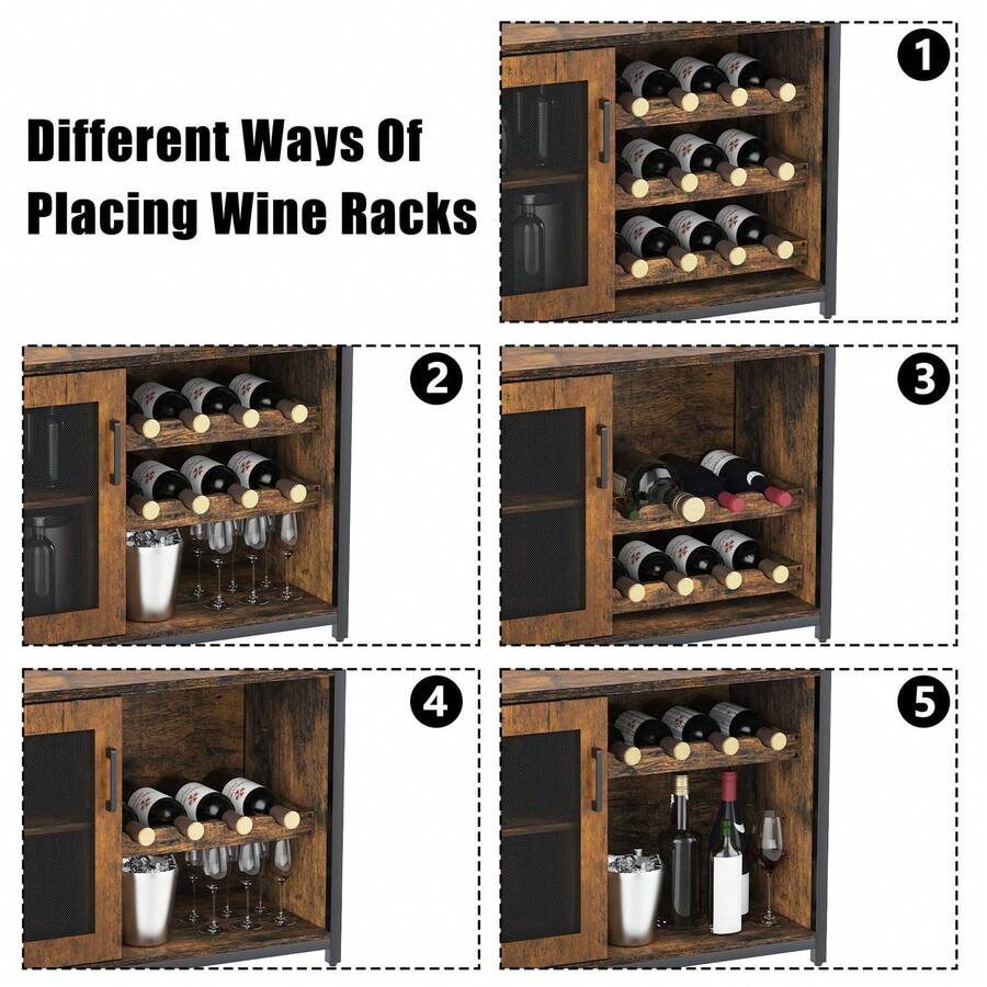 Wine With Large Storage Space And Detachable Rack, Industrial