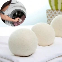 Laundry,Wool Dryer Balls - Natural Fabric Softener, Reusable, Reduces Clothing Wrinkles And Saves Drying Time. The Large Dryer Ball Is A Better Alternative To P0lastic Balls And Liquid Softener. (Pack Of 6) - Multicolor - View 2