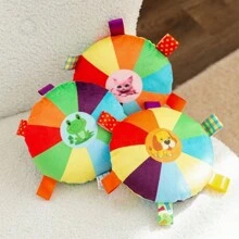 1 Pc Color Random Plush Squeaky Dog Toy - Cartoon Pattern, Interactive No-Battery Sound Toys For All Breeds, Puppy Play And Training Game Accessory