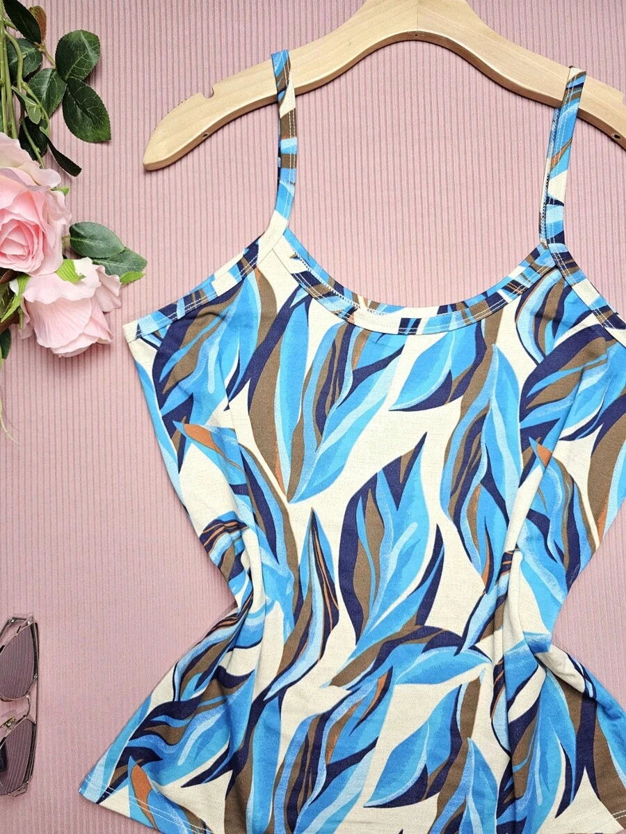FASHION Women's Tank Top Plus Size Straps G1 Stretches Well NEW Prints - 火煙蘭 - 查看 1
