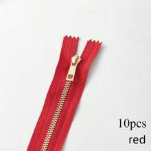 10pcs #3 Closed-End Metal Zippers, Smooth Y-Teeth Design, Suitable For Handmade Bags, Pockets, Garments DIY, Various Colors & Sizes Available