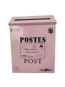 复古别墅镇镀锌铁邮箱信箱邮筒报纸杂志架箱捕手护栏花园门装饰，庭院门邮箱装饰