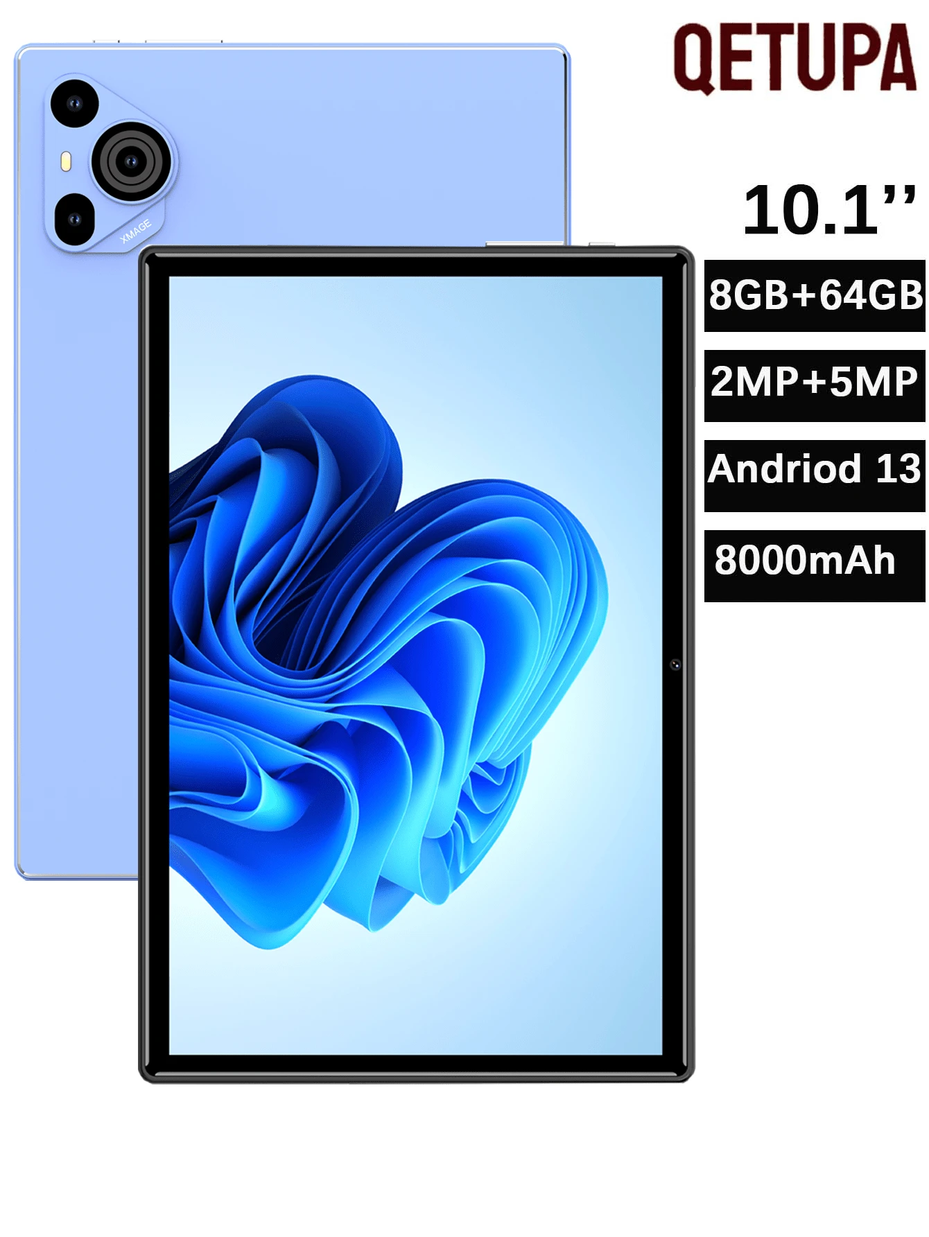 QETUPA Androidタブレット 10.1インチ 8GB+64GB QETUPA 10.1インチ