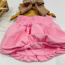 Children's Balloon Skirt Youth Fashion Blogger - Màu Hồng baby - Xem 2