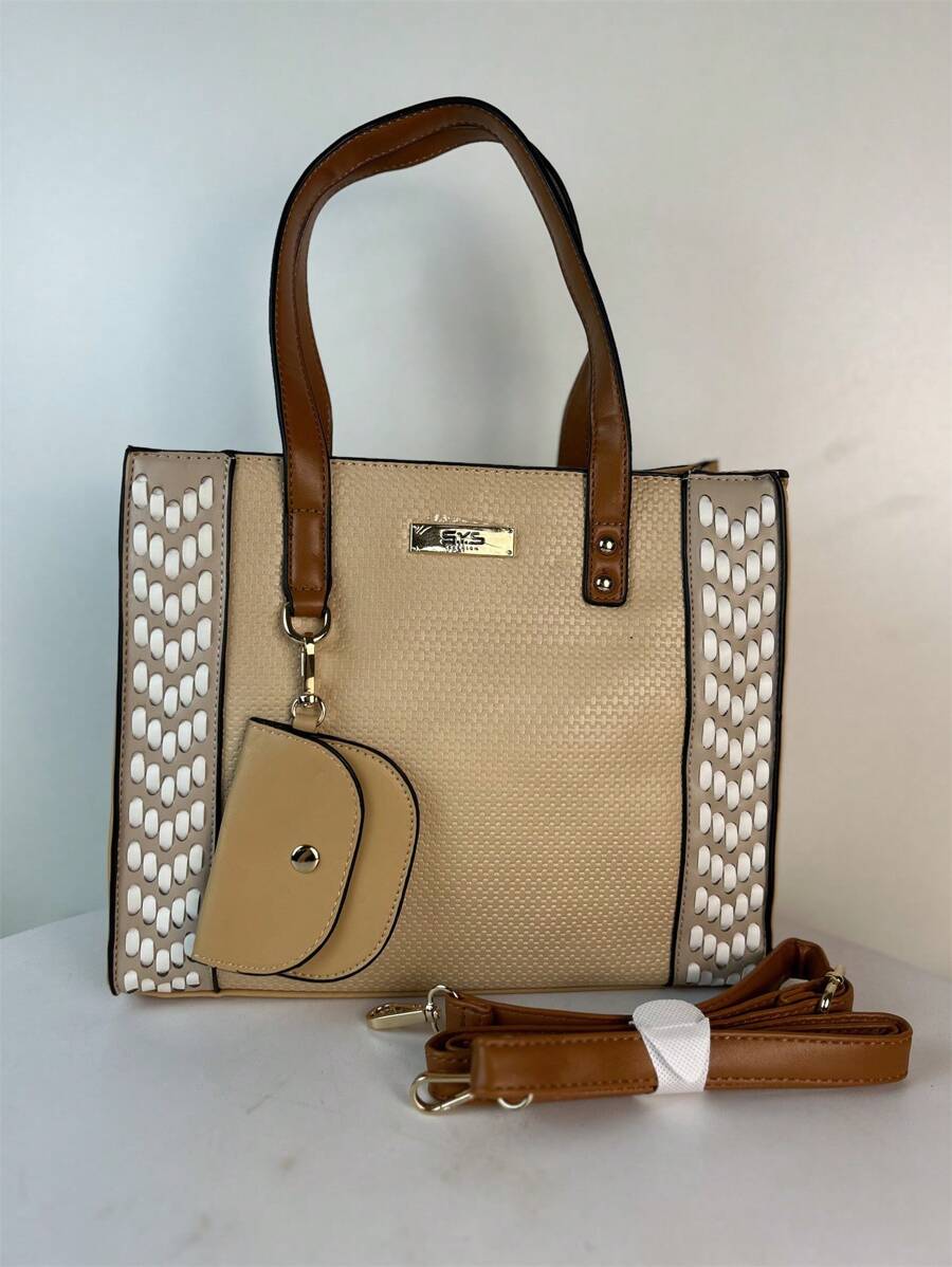 Women's Shoulder Bag With Side Handle (Large Bag) Fashion 2025 - Màu Khaki - Xem 1