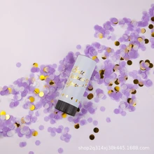 弹簧迷你五彩纸屑爆破器适用于生日派对、节日宴会、圣诞派对、乔迁庆宴、婚礼、彩色纸屑手持中心装饰爆破器 - 6種顏色規格 - 查看 18