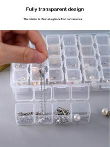 1 件 12/28/56 格透明珠宝收纳盒，可拆卸简约珠宝收纳盒 - 彩色 - 查看 9